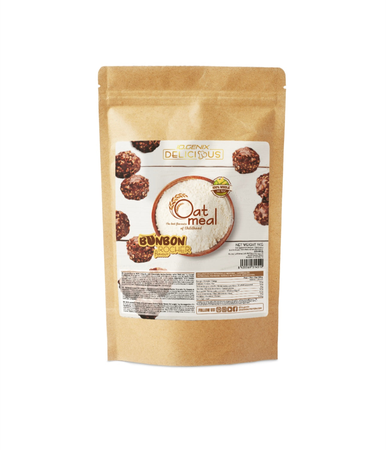 DELICIOUS OATMEAL 1KG - 10+ Nutrición