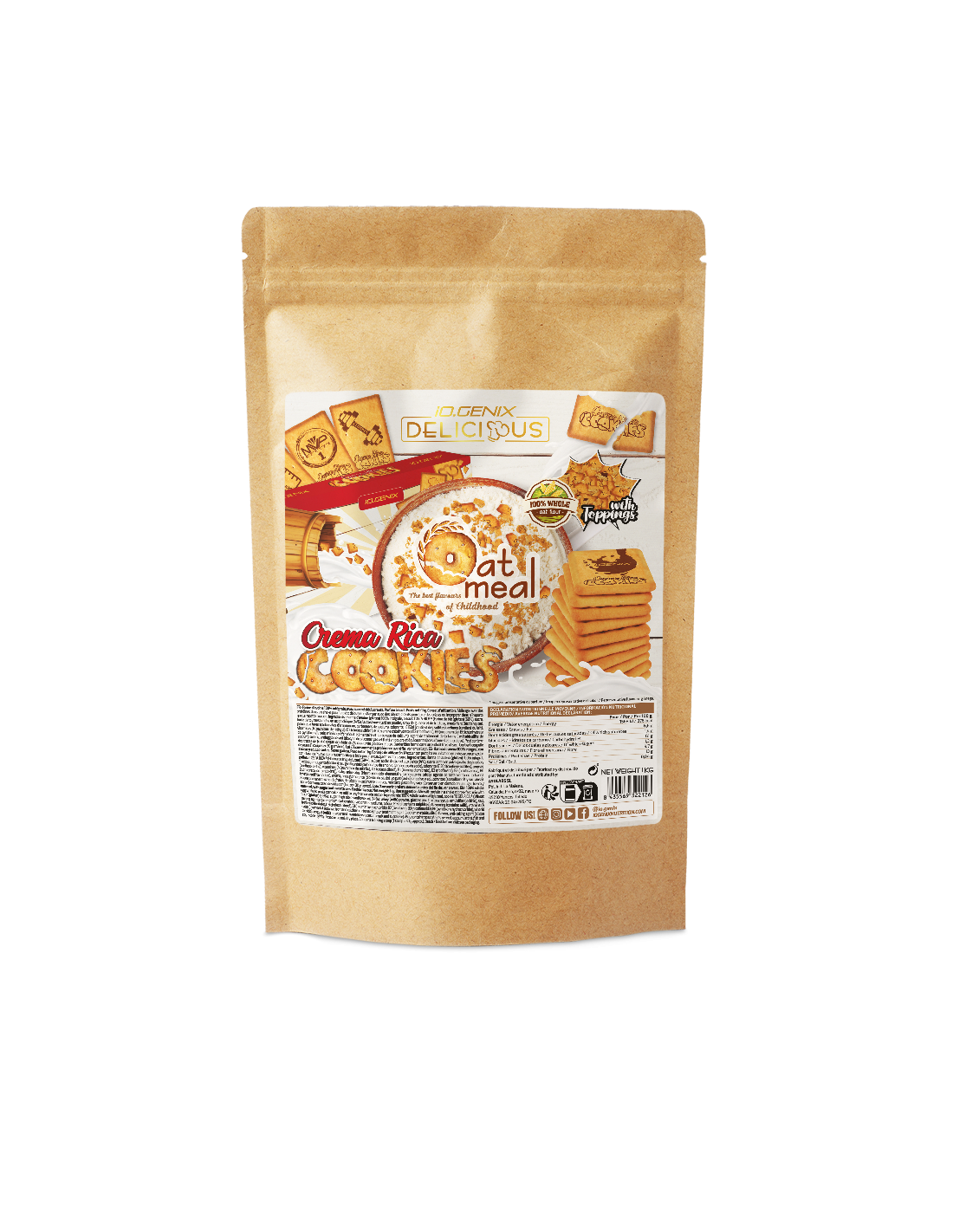 DELICIOUS OATMEAL 1KG - 10+ Nutrición