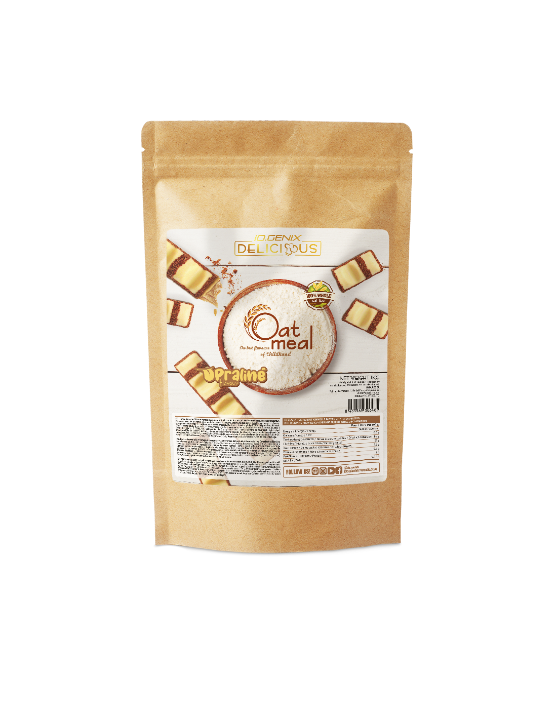 DELICIOUS OATMEAL 1KG - 10+ Nutrición