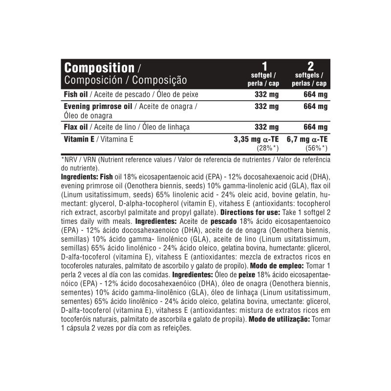 DMI OMEGA 3-6-9 60 PERLAS - 10+ Nutrición