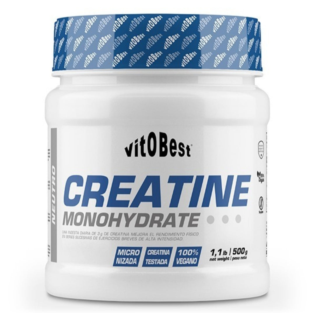 CREATINA MONOHYDRATE 500G - 10+ Nutrición