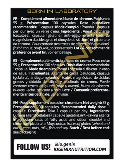 CHROMIUM PICOLINATE - 10+ Nutrición