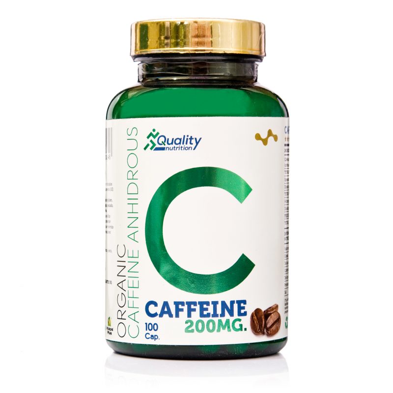 CAFEÍNA ANHIDRA 200MG 100CAPS - 10+ Nutrición