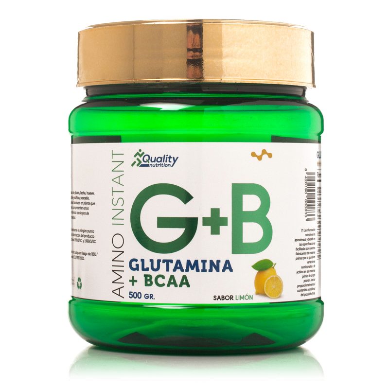 GLUTAMINA + BCAAS 500gr - QUALITY NUTRITION - 10+ Nutrición