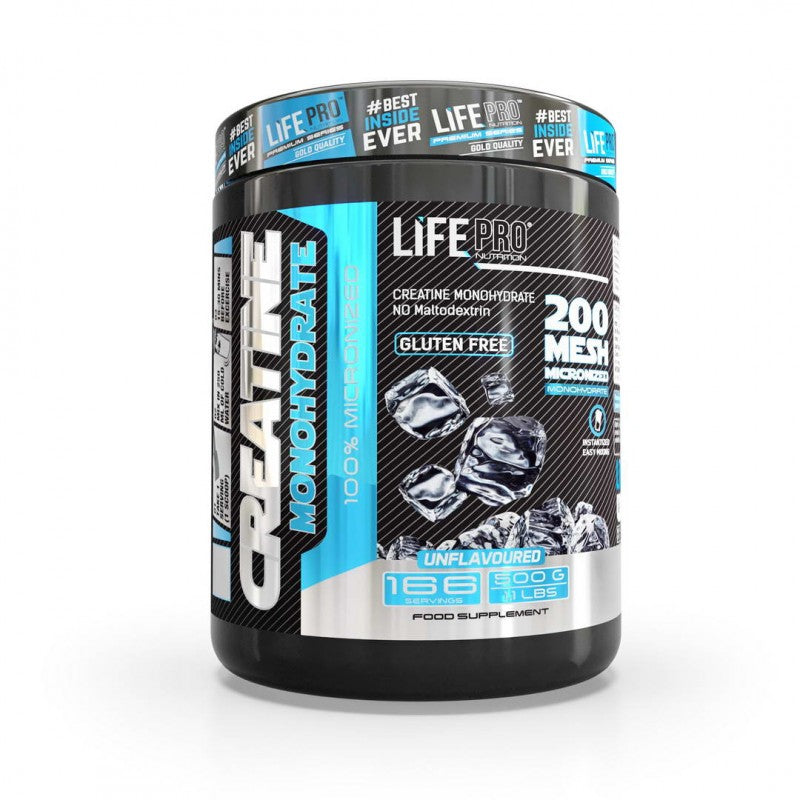 CREATINE MONOHYDRATE 500G LIFE PRO - 10+ Nutrición
