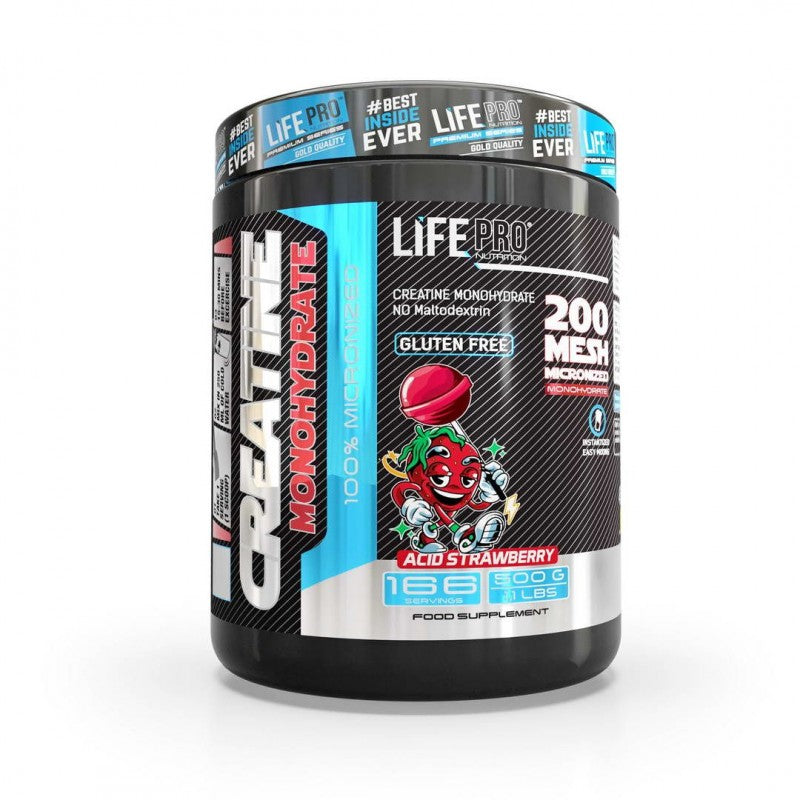 CREATINE MONOHYDRATE 500G LIFE PRO - 10+ Nutrición
