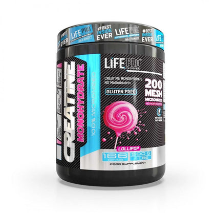 CREATINE MONOHYDRATE 500G LIFE PRO - 10+ Nutrición