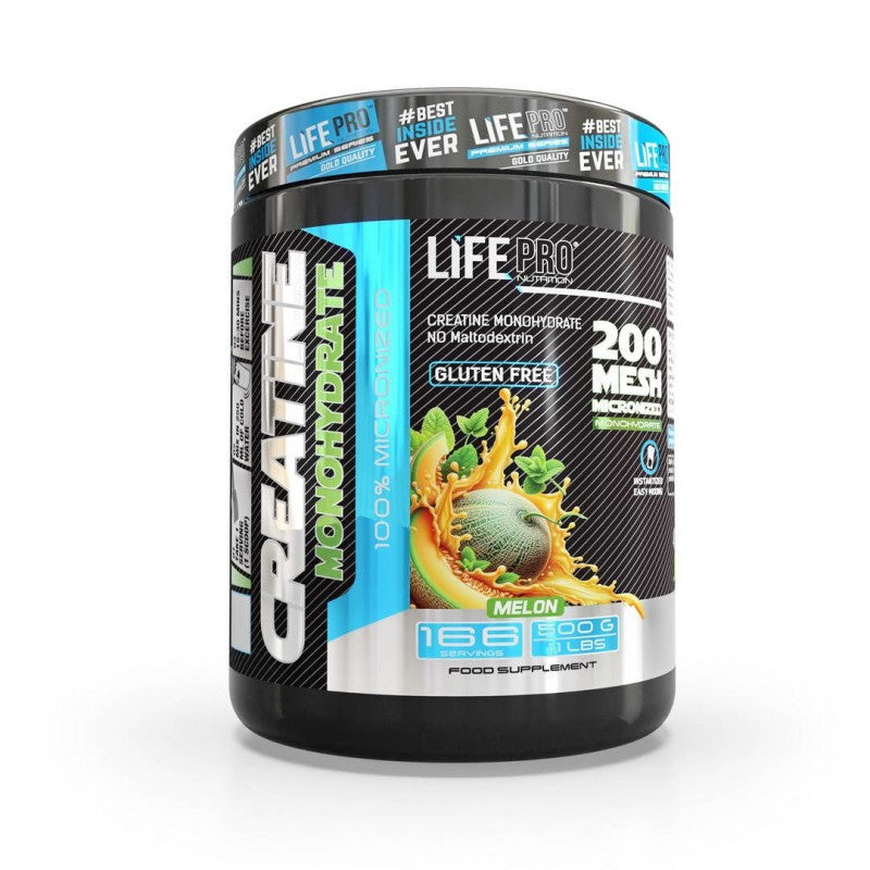 CREATINE MONOHYDRATE 500G LIFE PRO - 10+ Nutrición