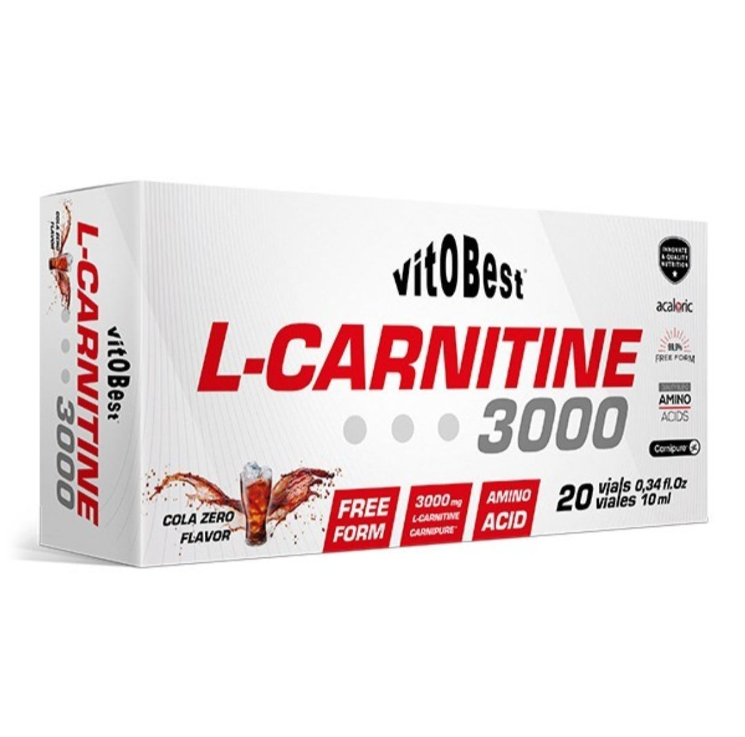 L-Carnitine 3000 (20 Viales) - 10+ Nutrición