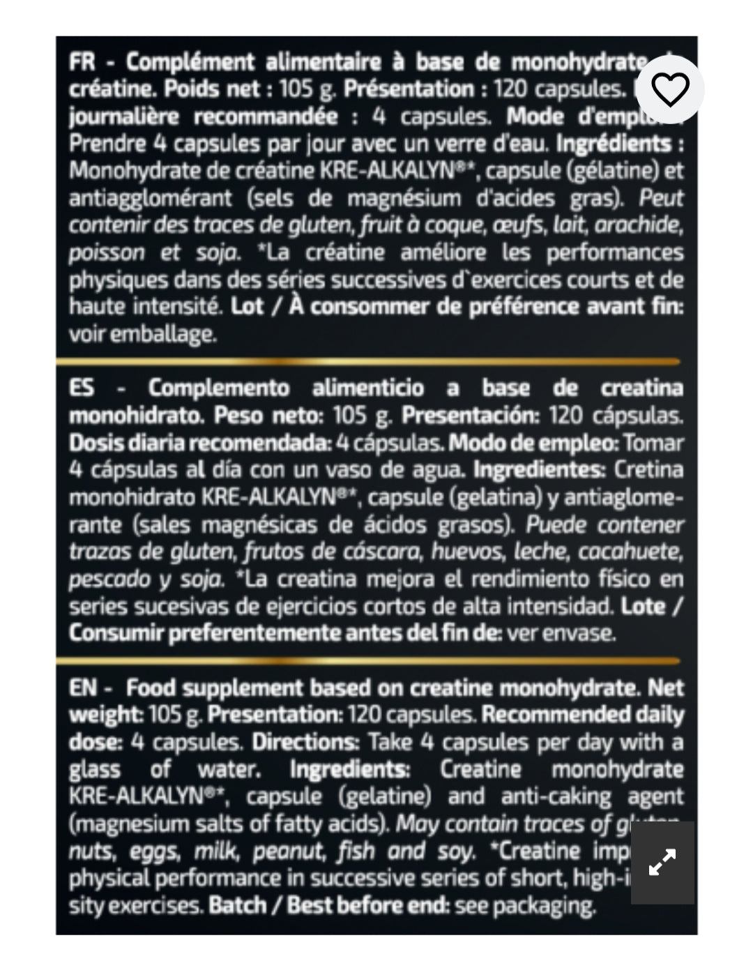 KRE-ALKALYN 3K - 10+ Nutrición