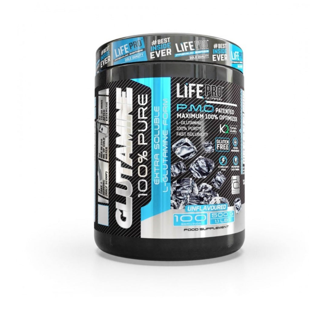 Life Pro Glutamine 500g - 10+ Nutrición