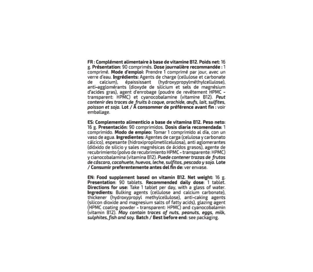 VIT B12 - 10+ Nutrición