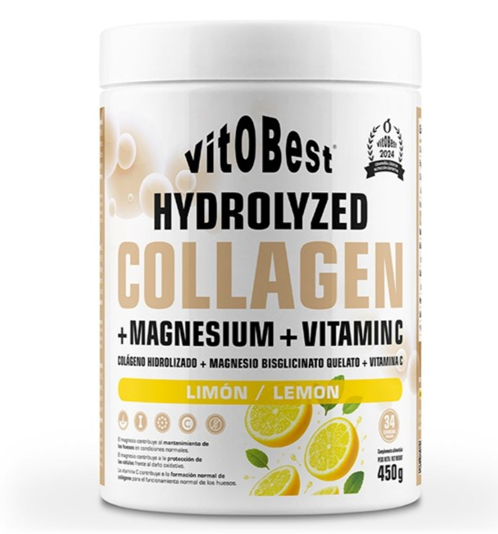 Hydrolyzed Collagen+Magnesium+Vitamin C - 10+ Nutrición