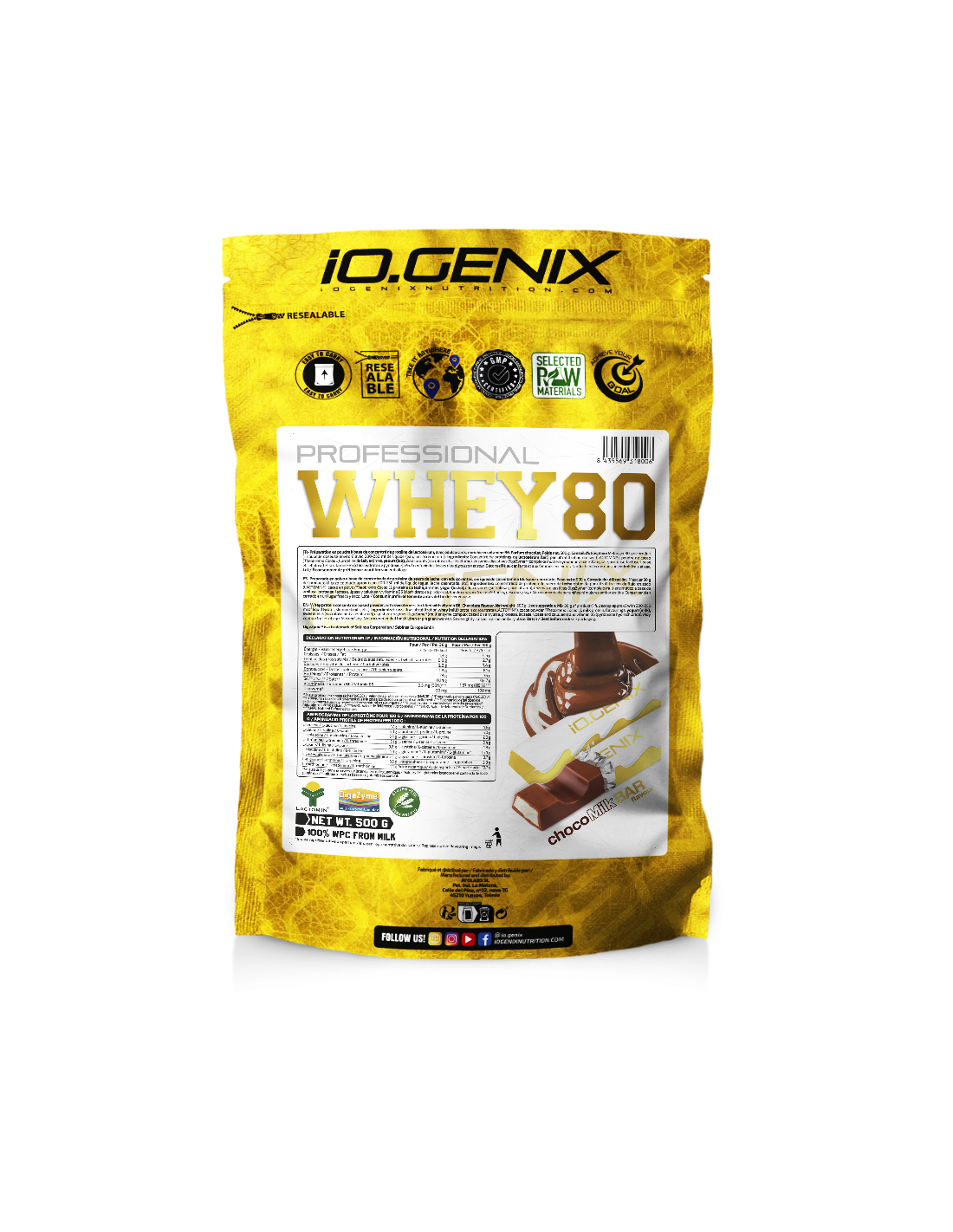 WHEY 80 PROFESSIONAL 500G - 10+ Nutrición